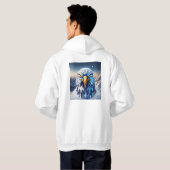 Tシャツ印刷イーグル パーカ (裏面フル)