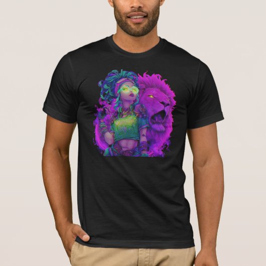 Tシャツ反乱78 サイバーガール Tシャツ (正面)