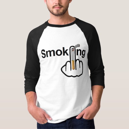 Tシャツ喫煙反転 Tシャツ (正面)