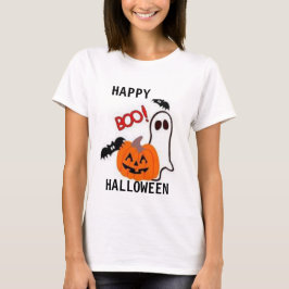 Tシャツ女性ブーTハロウィン Tシャツ