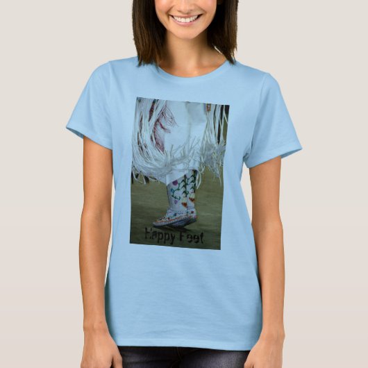 Tシャツ幸せな足の Tシャツ (正面)