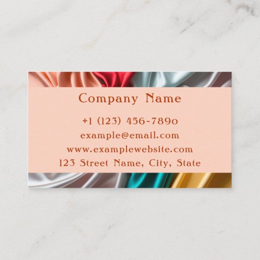 Tシャツ店 名刺 (裏面)