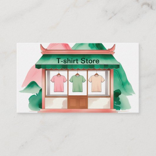 Tシャツ店 名刺 (正面)