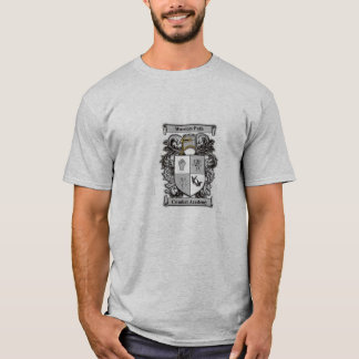 Tシャツ戦士道の戦闘アカデミーの紋章付き外衣 Tシャツ