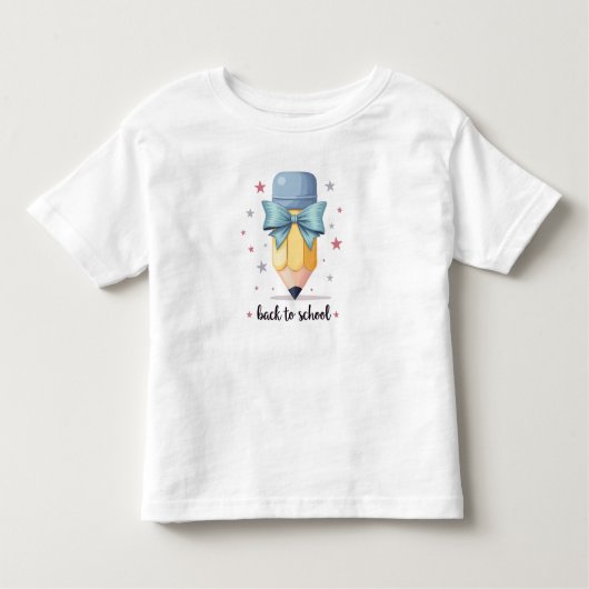 Tシャツ新学期少年シャツ、幼稚園 トドラーTシャツ (正面)