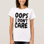 Tシャツ気におもしろいはOOPS Tシャツ (正面)