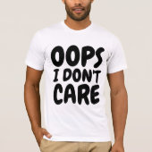 Tシャツ気におもしろいはOOPS Tシャツ (正面)