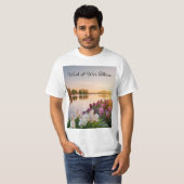 Tシャツ湖に夕日が沈んだらいいのに Tシャツ (正面フル)