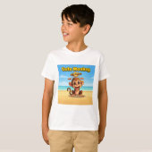 Tシャツ用のかわいいサルデザイン Tシャツ (正面フル)