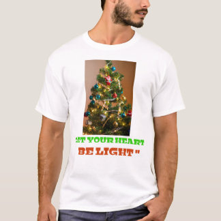 Tシャツ用クリスマスツリーロゴデザイン Tシャツ