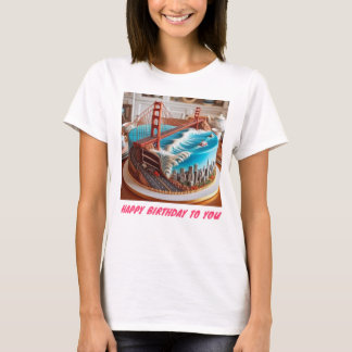 Tシャツ用ケーキロゴデザイン Tシャツ