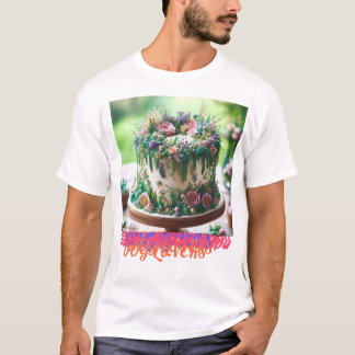 Tシャツ用ケーキロゴデザイン Tシャツ