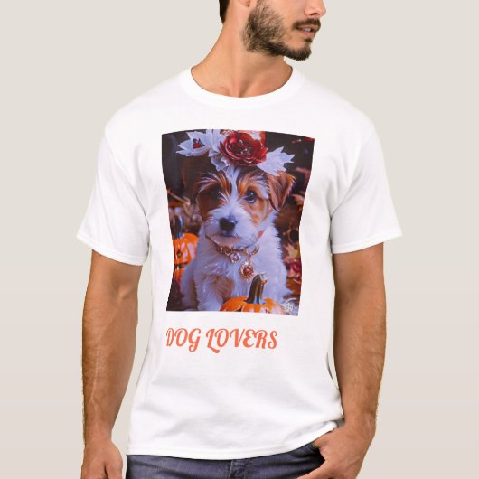 Tシャツ用ドッグラバーロゴデザイン Tシャツ (正面)
