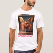 Tシャツ用バタフライロゴデザイン Tシャツ (正面)