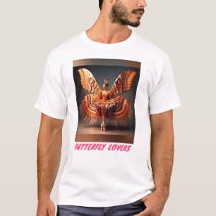 Tシャツ用バタフライロゴデザイン Tシャツ