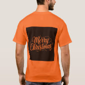 Tシャツ用メリークリスマスデザイン Tシャツ (裏面)