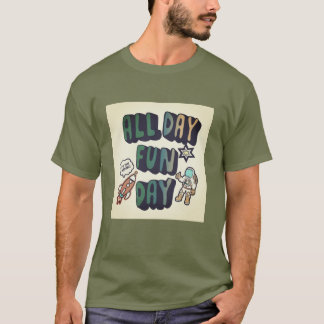 Tシャツ用手描きスペースマンデザイン Tシャツ