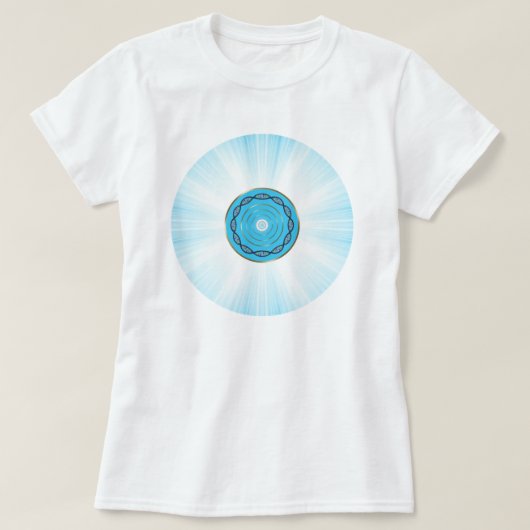 Tシャツ用金運・幸せ引き寄せアート Tシャツ (デザイン正面)