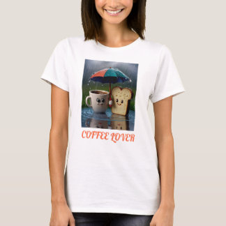 Tシャツ用Coffee Loverロゴデザイン Tシャツ