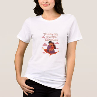 Tシャツ私の最高の冒険はあなた – ロマンティック・フライ トライブレンドTシャツ