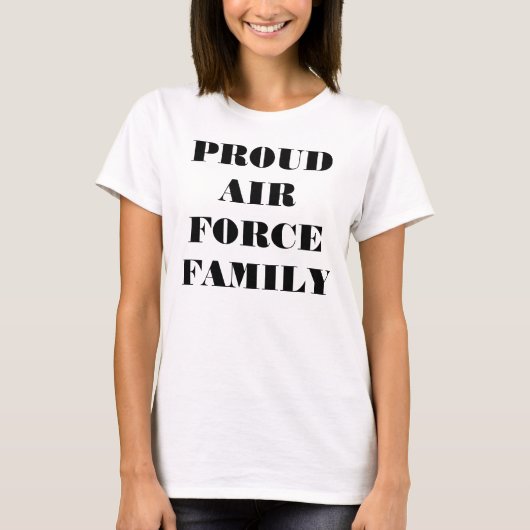 Tシャツ空誇りを持った軍家族 Tシャツ (正面)