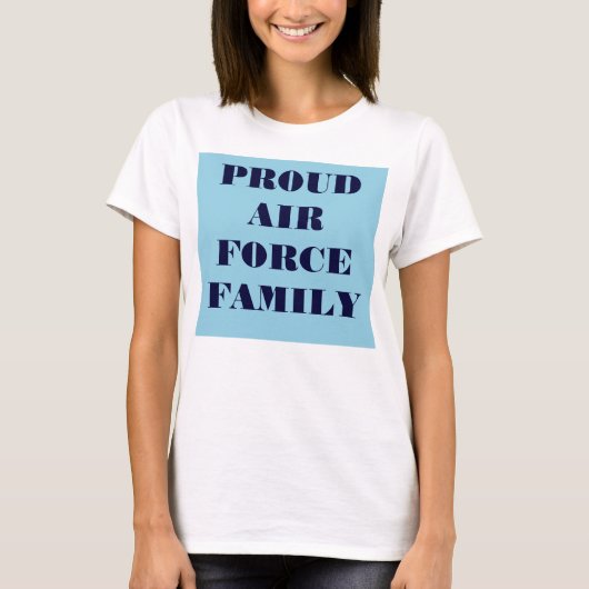 Tシャツ空誇りを持った軍家族 Tシャツ (正面)