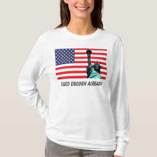 Tシャツ米国の旗及び自由の女神 Tシャツ