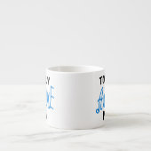 Tシャツ素晴らしとギフトをトータルにパパ エスプレッソカップ (正面)