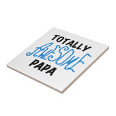 Tシャツ素晴らしとギフトをトータルにパパ タイル (側面)