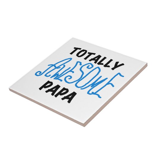 Tシャツ素晴らしとギフトをトータルにパパ タイル (側面)