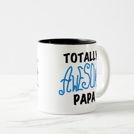 Tシャツ素晴らしとギフトをトータルにパパ ツートーンマグカップ (正面右)