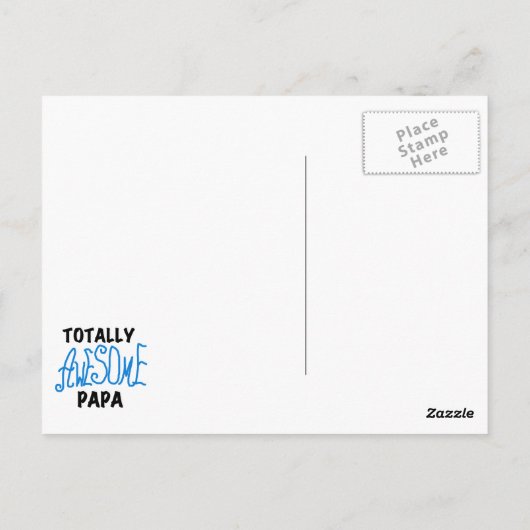 Tシャツ素晴らしとギフトをトータルにパパ ポストカード (裏面)