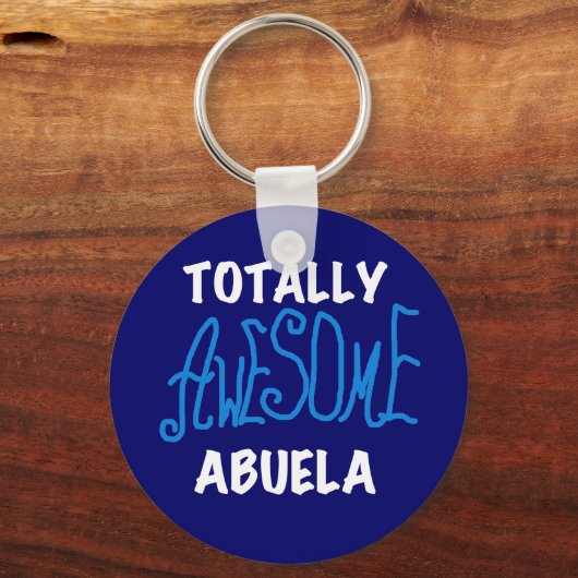 Tシャツ素晴らしとギフトを完備したAbuela Blue キーホルダー (正面)
