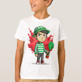 tシャツ緑の煙の雰囲気 tシャツ (正面)