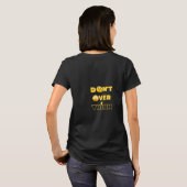 Tシャツ考えをオーバーしない Tシャツ (裏面フル)