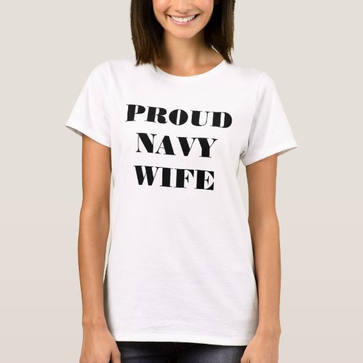 Tシャツ誇りを持った海軍妻 Tシャツ (正面)