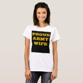 Tシャツ軍誇りを持ったの妻 Tシャツ (正面フル)