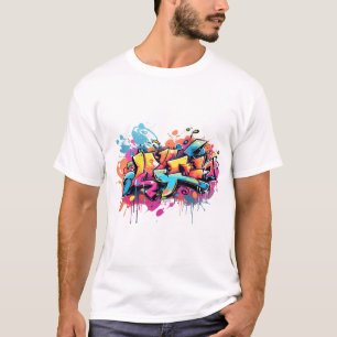 Tシャツ通り落書き Tシャツ