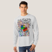 Tシャツ長袖グレー Tシャツ (正面フル)