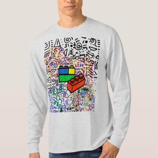 Tシャツ長袖グレー Tシャツ (正面)