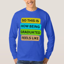 Tシャツ長袖深い王室のブルーSO_THIS_IS_HO