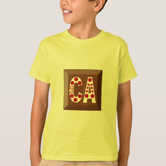 Tシャツ青ジャージーCANADAチョコレートキャンディ Tシャツ (正面)