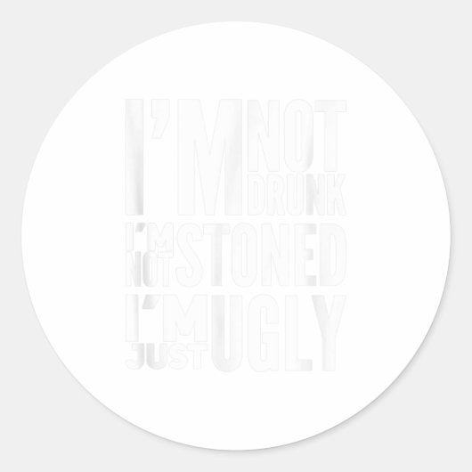 Tシャツ飲ではない ラウンドシール (正面)