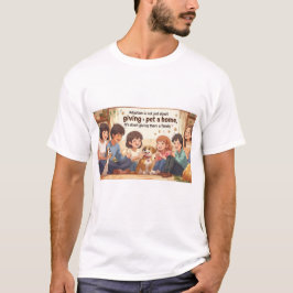 Tシャツ養子縁組T与えシャツ – 「家族でペット」 Tシャツ