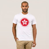 Tシャツ香港の紋章付き外衣 Tシャツ (正面フル)