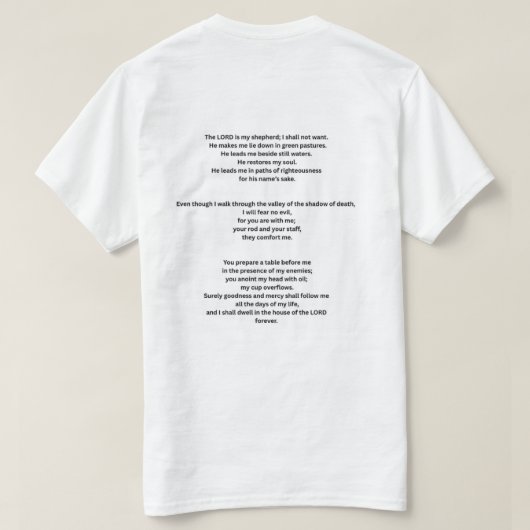 Tシャツ (デザイン裏面)