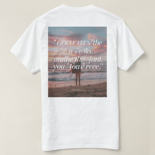 Tシャツ (デザイン裏面)