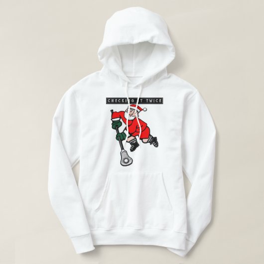 Tシャツ2回確認ラクロスフード付きスウェットシャツ パーカ (デザイン正面)