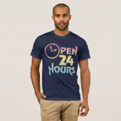 Tシャツ24時間の母性の開けて下さい Tシャツ (正面フル)