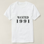 Tシャツ33th birthday 1991 tシャツ (デザイン正面)